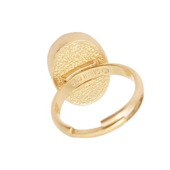 Vintage Sarah Coventry Cameo Ring - Picture 4 of 6